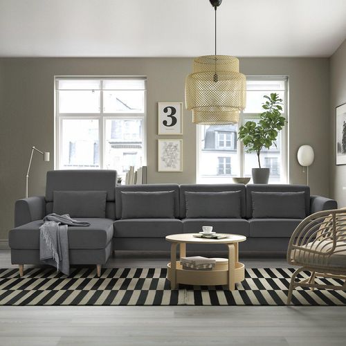 SLATORP 4er-Sofa mit Récamieren