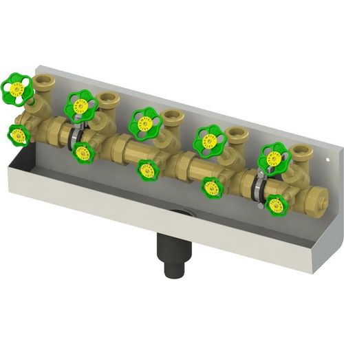 Js Atv-Station, Steigende Spindel 5-Fach,Dn25,Eing.1 1/2,Ob.a.1 1/2