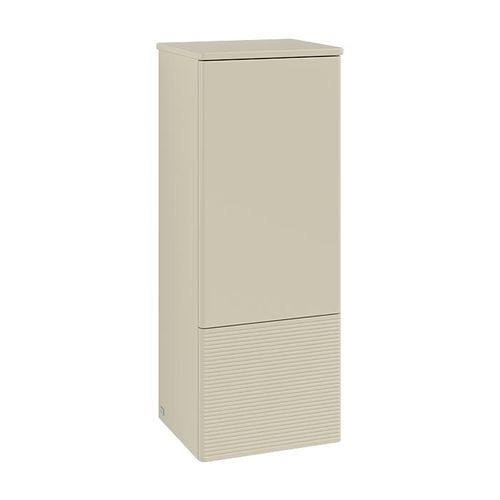 Villeroy und Boch Antao Mittelschrank L44100HJ Villeroy und Boch Antao Mittelschrank L44100HJ eckig wandhängend Befestigungsset wird mitgeliefert Anschlag (Scharnier) rechts mit Auszugsbeleuchtung 1 x LED/3,9 W IP 44 bestehend aus: 1 x Mittelschrank 1 x