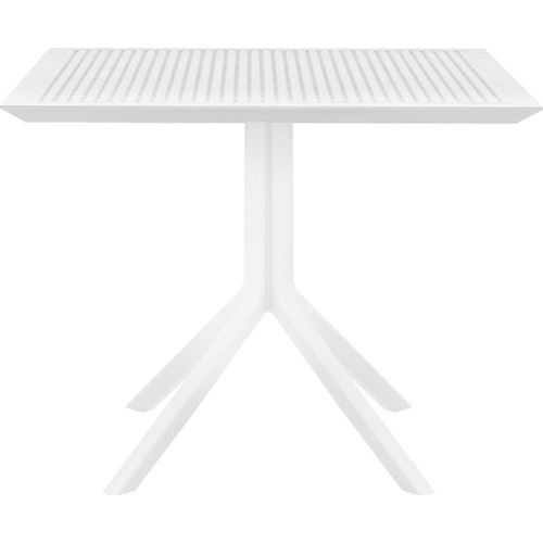 Tisch 80x80cm - Bisto-Tisch - Witterungsbeständiges Polypropylen, UV-beständig | Farbe: Weiß