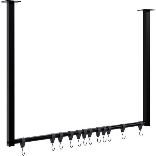 Kleiderstange mit 12 Haken – Kleiderstange – 50 kg mit Gewicht