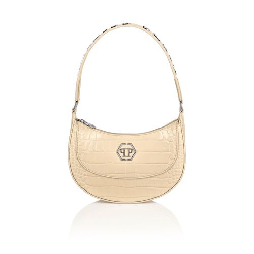 Handtasche PHILIPP PLEIN "Crocco Print", Damen, 06, beige, Taschen Handtasche