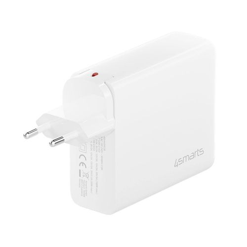 4SMARTS USB-Ladegerät "Ladegerät GaN Flex Pro 200W 4 USB-C, Travel Edition", weiß, B:8cm H:12cm T:19cm, Ladegeräte