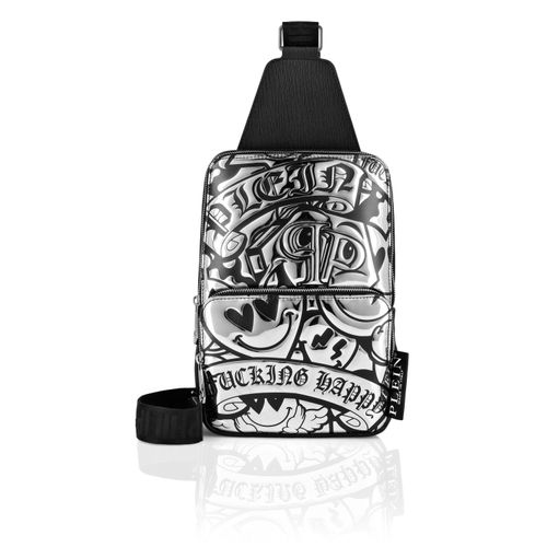 Umhängetasche PHILIPP PLEIN "Smile", Damen, 70, silber, Taschen Umhängetasche