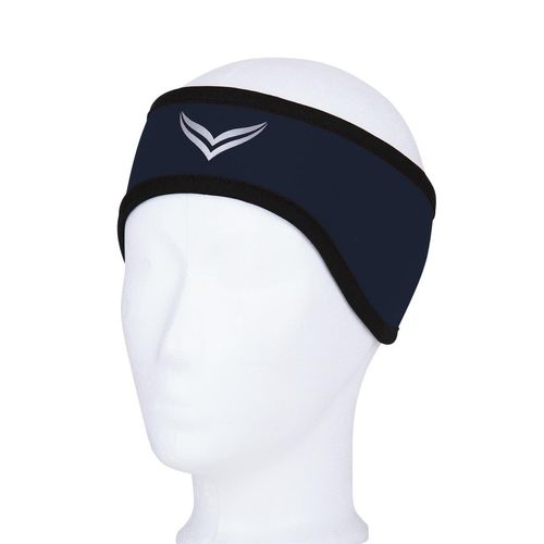 Stirnband TRIGEMA "TRIGEMA Softshell-Stirnband", Herren, Gr. 3, blau (navy), Kunstfaser, Mützen Stirnband