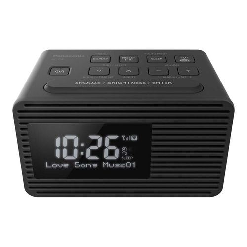 Panasonic Deutsch.CE DAB+ Radiowecker 2Weckzeiten RCD8EGK sw (RC-D8EG-K)