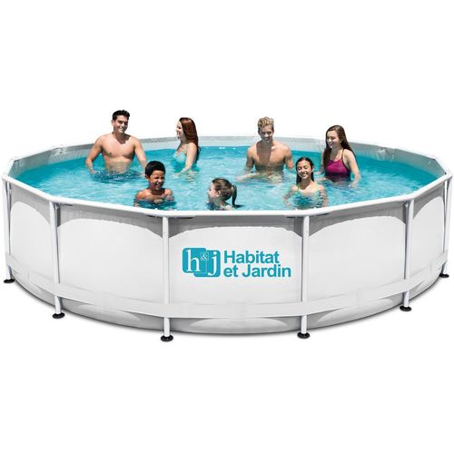 Pool mit Stahlrahmen - Ø 5,49 x 1,32 m - Ohne Filtration