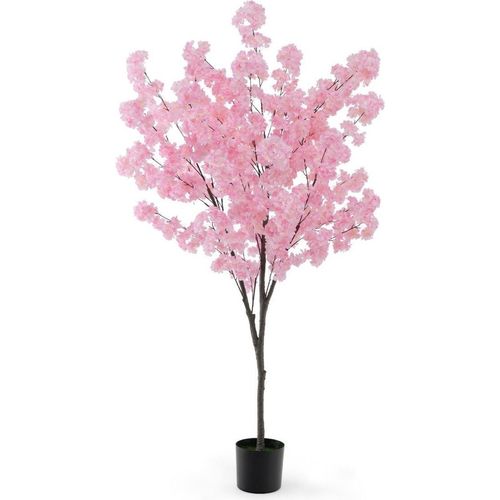Künstlicher Kirschblütenbaum, 190 cm, rosa Blüten