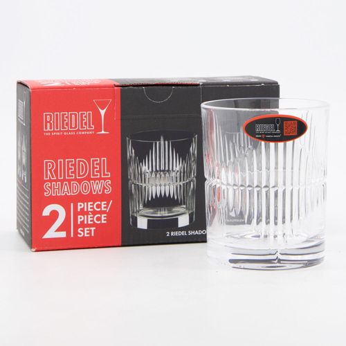 2er-Pack weiße gerippte Trinkgläser