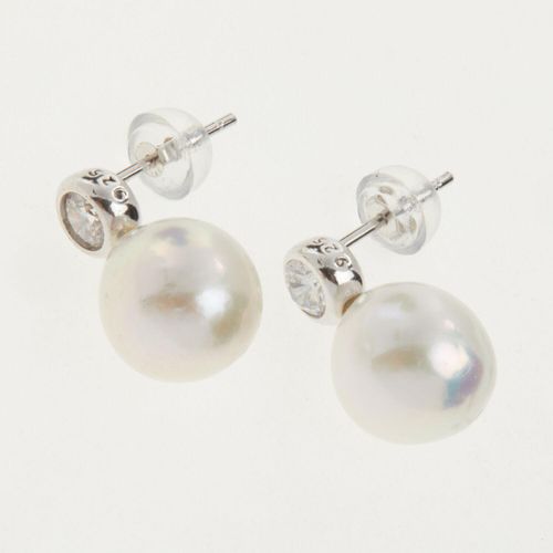 Ohrstecker aus Sterling Silber mit echter Perle