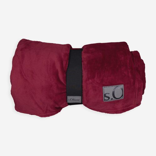 Burgunderfarbene Decke 150x200cm