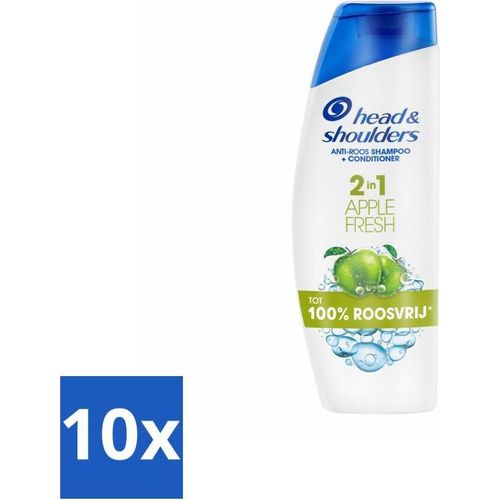 Head & Shoulders - Shampoo - 2-in-1 - Apple Fresh - 100 % Schuppenfrei - 300 ml - Vorteilspack - 10 Stücke