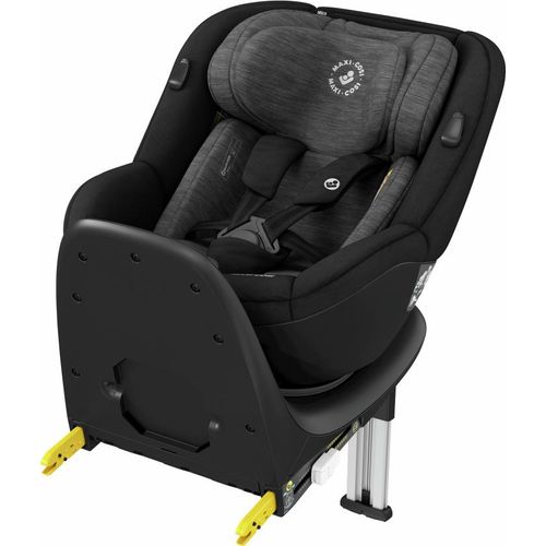 Maxi-Cosi Mica, 360° drehbarer i-Size Kindersitz inkl. ISOFIX Basis, G-CELL Seitenschutz, nutzbar ab der Geburt bis ca. 4 Jahre, Authentic Black