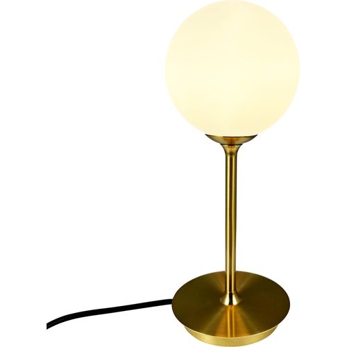 Tischlampe, Tischleuchte, Nachttischlampe, Schreibtischlampe, LED Leselampe, Sia Messing