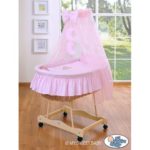 Wiege, Kinderbett, größte Liegefläche und Naturmaterial - Gute Nacht Rose