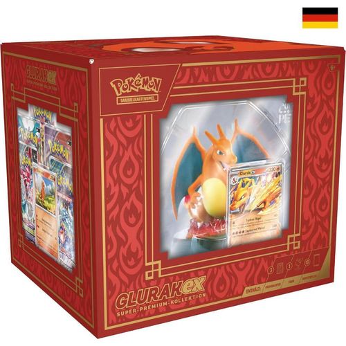 Pokemon Karten - Glurak ex Super-Premium Trading Cards Box