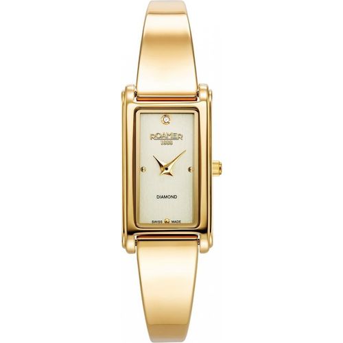 Damen Uhr ROAMER 866845 48 35 20, gold, klassisch, schmuckvoll