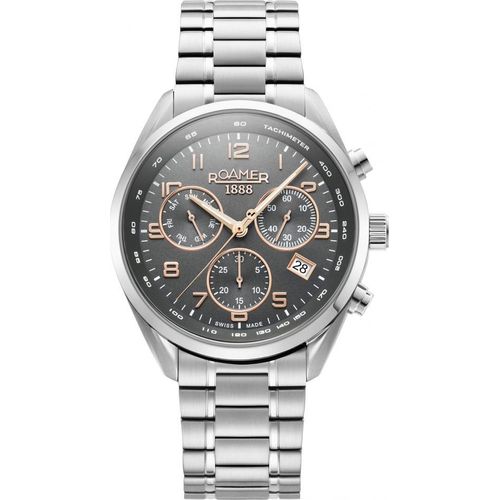 Armbanduhr für Herren ROAMER 993819 41 54 20 aus Edelstahl, sportlich, zum Schwimmen.