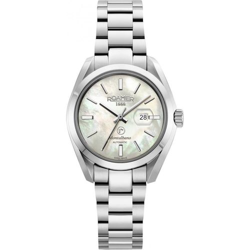 Damenarmbanduhr ROAMER 996990 41 20 20 Silber klassisch fürs Schwimmen.