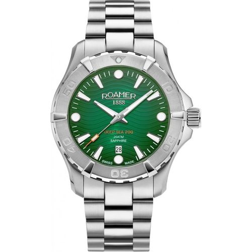 Herrenuhr ROAMER 860833 41 75 71, grün, sportlich, zum Tauchen.