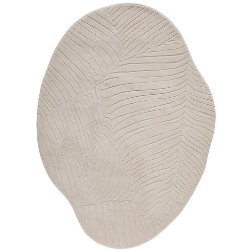 Novel Webteppich Ellipse, Taupe, Textil, oval, 160x210 cm, Oeko-Tex® Standard 100, schnittfest, pflegeleicht, leicht zusammenrollbar, Teppiche & Böden, Teppiche, Webteppiche