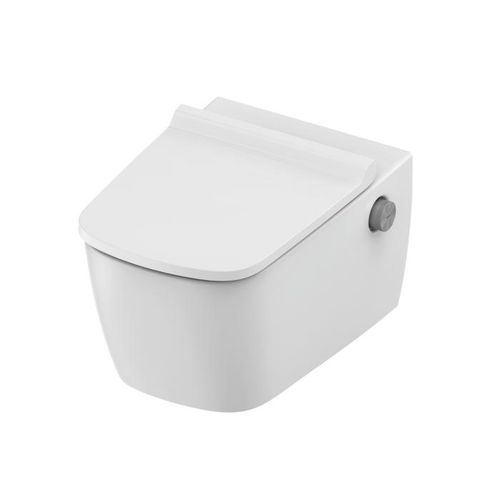 TECE TECEneo Dusch-WC 9700213 mit Duschfunktion, Set mit Deckel, Kalt-/Warmwasser, weiß