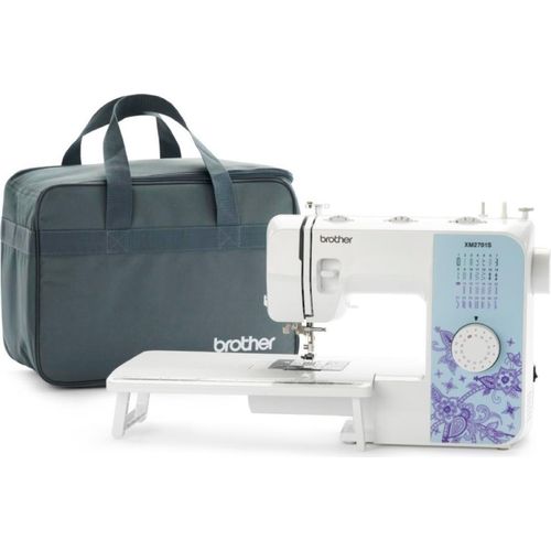 Nähmaschine Brother XM2701S + Anschiebetisch + Nähtasche