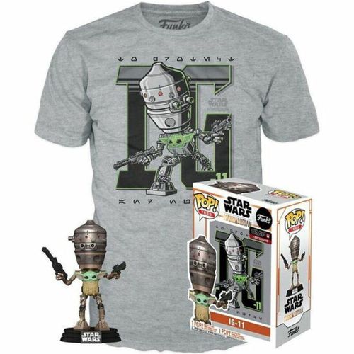 Funko POP Star Wars Grogu Baby Yoda Figur und T-Shirt Set S