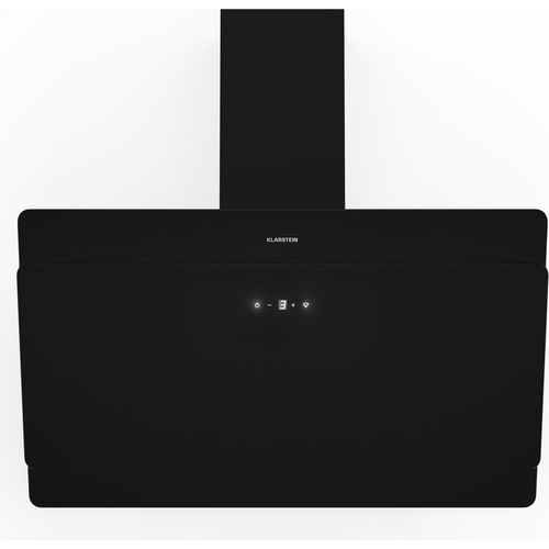 Klarstein Dunstabzugshaube, Abzugshaube Kopffrei, Leiser Dunstabzug, Dunstabzugshaube mit Filter, Wandhaube mit 3 Stufen, Dunstabzugshaube Abluft, Dunstabzugshaube 90 cm, 620 m³/h, 165 W, Schwarz