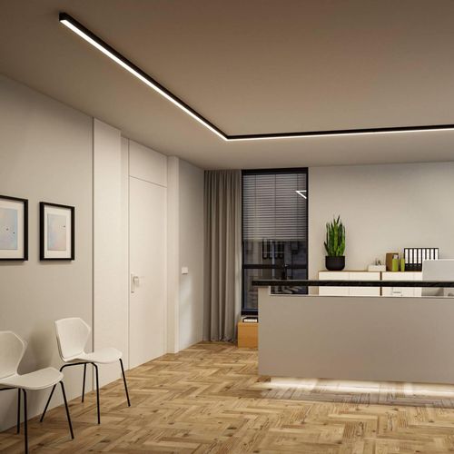 Paulmann Lichtleiste Linion, schwarz 1 m Master ZigBee-Trafo