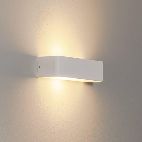 Wandleuchte Atrato, weiß, Stahl, Breite 35 cm