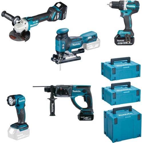 Makita DLX5066TJ Akku-Spezialset 18 V LXT-Akku Werkzeug Set