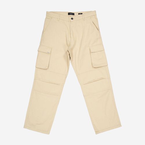 Beigefarbene Baggy Fit Cargo Jeans Image