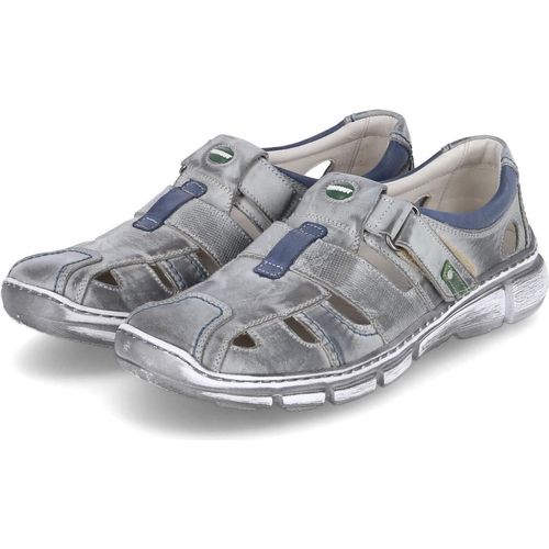 Krisbut Slipper gelocht gefloch. modisch in grau, Gr. 45