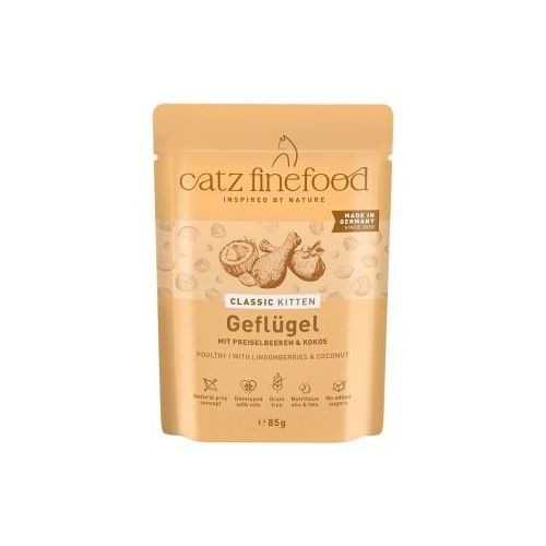 Catz finefood Nassfutter Katze Classic Kitten Geflügel 64x85 g
