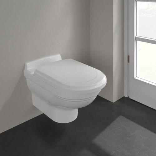 Villeroy&Boch Wandtiefspülklosett Hommage 6661B0R1 weiss mit Ceramicplus, Abgang waagerecht