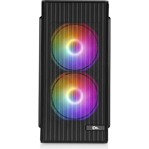 Gaming PC M12800H / AMD Ryzen 5 5500, 6x 3600 MHz / NVIDIA RTX5060 / 32 Go DDR4 RAM / M.2 SSD 2000 GB - Windows 11 Home