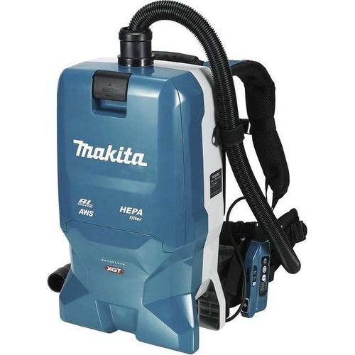 Makita Akku-Rucksackstaubsauger 40V max., 200 mbar, 6 l