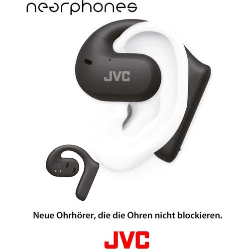 True Wireless Earbuds, Open Ear Design, IPX4, Mikrofon-Muting, 17 Std. Laufzeit, BT 5.1, (Schwarz)