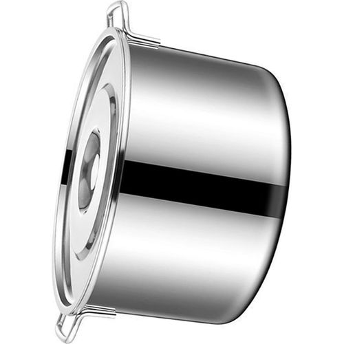 Edelstahl-Kochtopf ?45cm C Gro?er Suppentopf mit Deckel & 2 Griffen, dickwandig, fr Suppe, Reis, ?l, schwere Ausfhrung, 17,7 Zoll