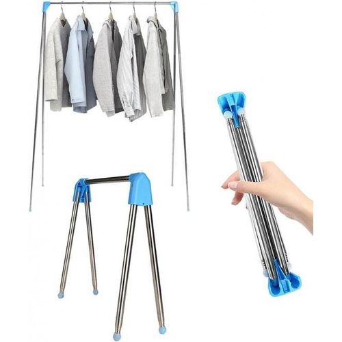 Wäscheständer - mit Stange - Klappbarer Wäscheständer - Extra großer Wäscheständer - Extra stabil und leicht - Geeignet für Reisen - Faltbarer Wäscheständer - Mini - 135*90*73cm - Stehender Wäscheständer - Wäscheturm - Wäscheständer -