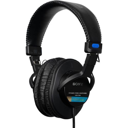 Sony MDR-7506 Studio Kopfhörer Over-Ear, geschlossener Monitor, 10Hz–20kHz Frequenzbereich, 63 Ohm, faltbares Profi-Design
