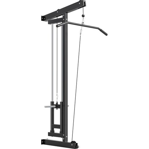 SPORTNOW Latzugstation Verstellbar zur Wandmontage Latzugturm inkl. Latzugstange