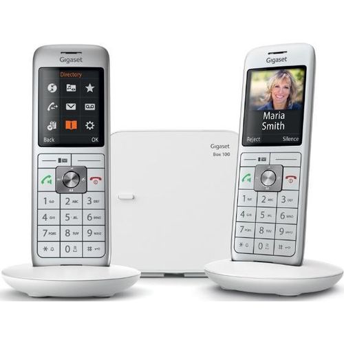 Weißes duo-dect-schnurlostelefon mit anrufbeantworter Gigaset GIGACL660DUOBLANC