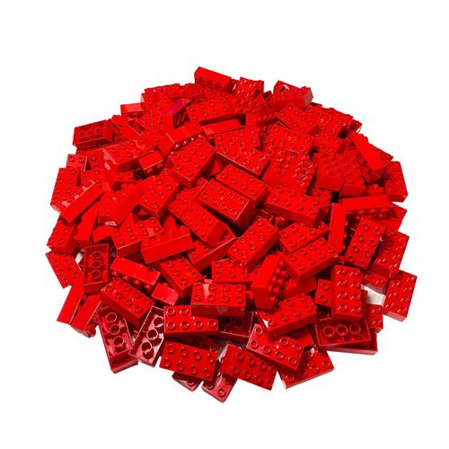 LEGO® DUPLO® 2x4 Steine Bausteine Rot - 3011 - Teile 25x