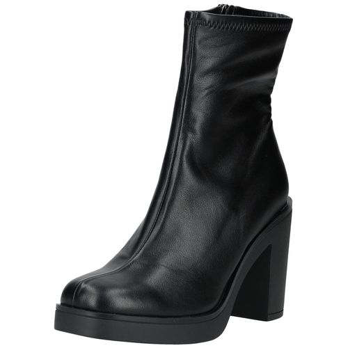 High-Heel-Stiefelette STEVE MADDEN "STEVE MADDEN Stiefelette Lederimitat", Damen, Gr. 38, schwarz, Lederimitat, Schuhe