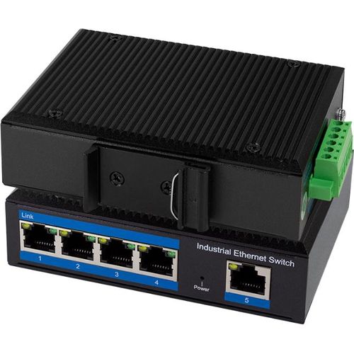 LogiLink NS200P - Switch 5-Port Fast Ethernet PoE - Switch - 5-Port