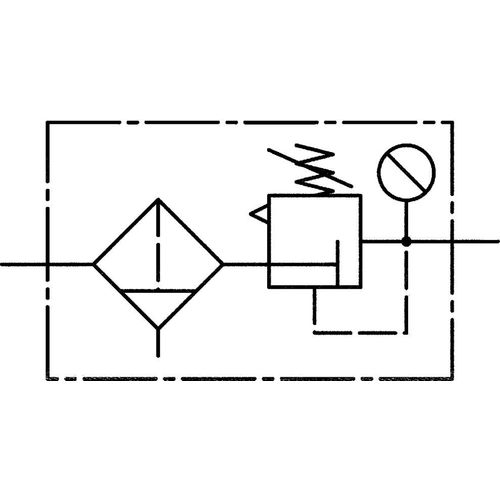 Riegler Filterregler »variobloc« mit PC-Behälter, BG 2, G 1, 0,5 - 10 bar