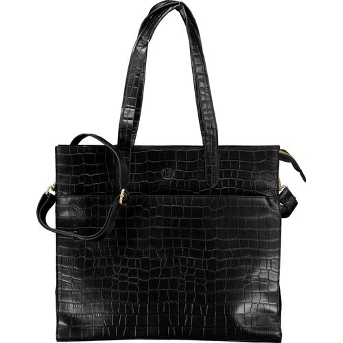 Hausfelder Manufaktur Shopper Kroko Schwarz 35