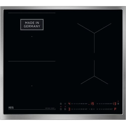 AEG Induktions-Kochfeld "TO64IBO0FXB", schwarz, B:57,6cm H:4,4cm T:51,6cm, Kochfelder, Powermode,Hob²Hood, 14 Stufen, Topferkennung, Restwärmeanzeige, Bridge